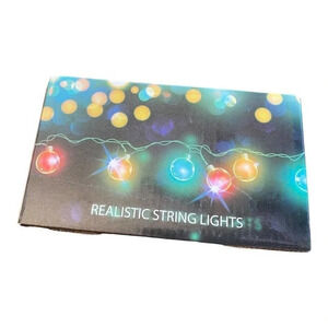 Realistic String Lights 65.7" Party Bedroom Office Nursey Wedding Colorful Light